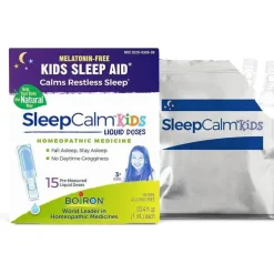 Boiron - SleepCalm Kids Liquid Doses Sleep Aid para um sono noturno profundo, relaxante e repousante, contagem de 15