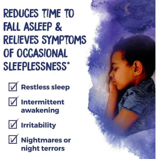 Boiron - SleepCalm Kids Liquid Doses Sleep Aid para um sono noturno profundo, relaxante e repousante, contagem de 15