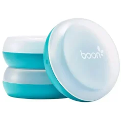Bolsa Boon Nursh e Recipiente para mamilos com 3 unidades, azul