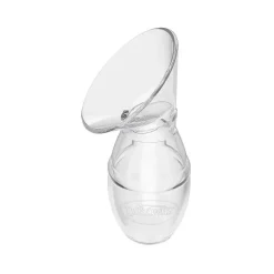 Bomba de mama de silicone Dr. Brown's Milkflow, coletor de leite materno com opções + mamadeira anti-cólica e bolsa de viagem