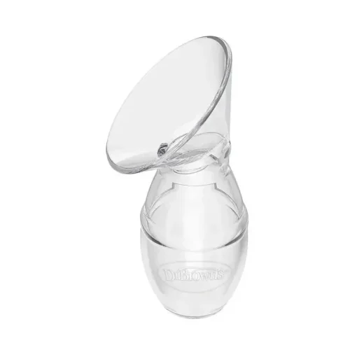 Bomba de mama de silicone Dr. Brown's Milkflow, coletor de leite materno com opções + mamadeira anti-cólica e bolsa de viagem