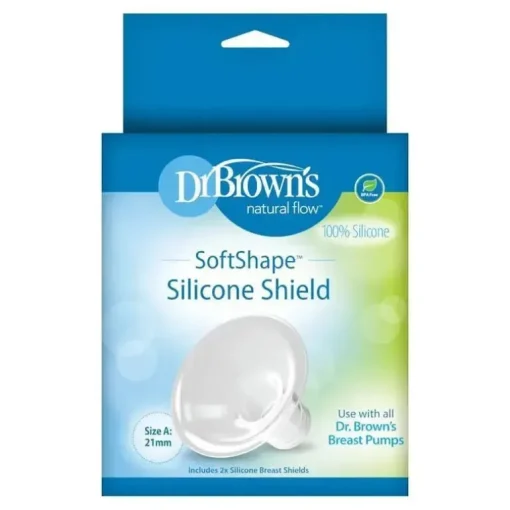Bomba de mama Dr. Brown's Softshapetm escudos de silicone 2Pk