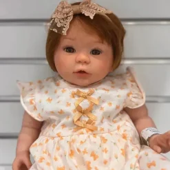 Boneca Bebê Reborn - Vinil Branco e Olhos Mel, Kylin
