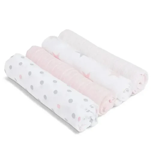 Boneca de musselina Aden + Anais, pacote com 4