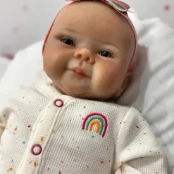 Boneca Reborn - Vinil Branco, Poli