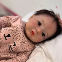 Boneca Reborn - Vinil Branco e Olhos Castanhos, Kylin