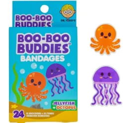 Boo Boo Buddies - Kids Adhesive Bandages, Jellyfish + Octopus