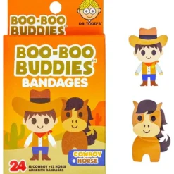 Boo Boo Buddies - Kids Adhesive Bandages, Cowboy + Horse