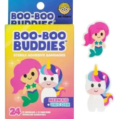Boo Boo Buddies - Kids Adhesive Bandages, Mermaid + Unicorn