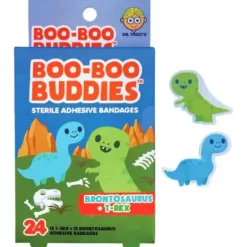 Boo Boo Buddies - Kids Adhesive Bandages, Brontosaurus + T rex