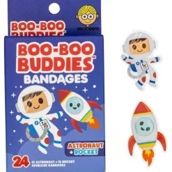 Boo Boo Buddies - Kids Adhesive Bandages, Astronaut + Rocket