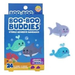 Boo Boo Buddies - Kids Adhesive Bandages, Shark + Whale