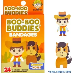 Boo Boo Buddies - Kids Adhesive Bandages, Cowboy + Horse