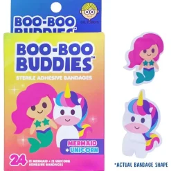 Boo Boo Buddies - Kids Adhesive Bandages, Mermaid + Unicorn