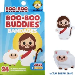Boo Boo Buddies - Kids Adhesive Bandages, Jesus + Sheep