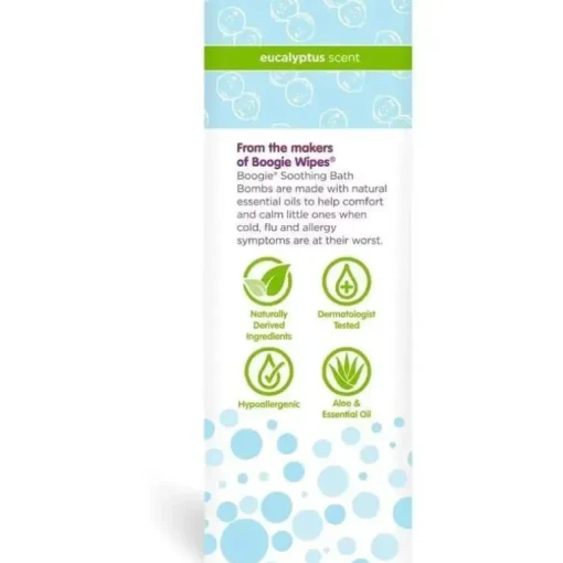 Boogie Wipes - 3 unidades de bombas de banho calmantes, eucalipto