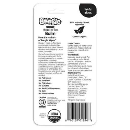 Boogie Wipes - Bálsamo da cabeça aos pés