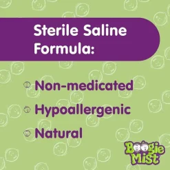 Boogie Wipes - Mist Saline Nose Mist, Unscented