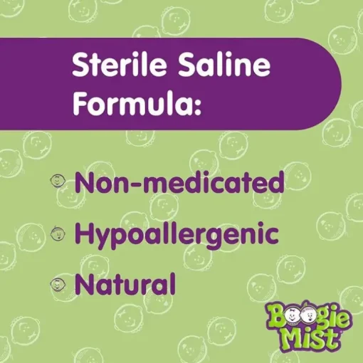 Boogie Wipes - Mist Saline Nose Mist, Unscented