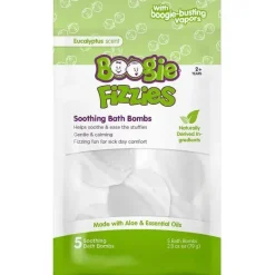 Boogie Wipes - 5Pk Fizzies Baby Bath Bombs, Eucalipto