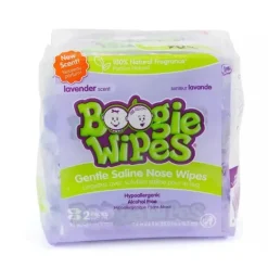 Boogie Wipes Natural Saline, Aloe &amp; Vitamina E 1pk (90 ct)
