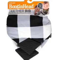 BooginHead - Bandana Teether & Pacigrip Bib 2Pk, Buffalo Check