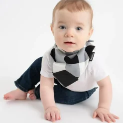 BooginHead - Bandana Teether & Pacigrip Bib 2Pk, Buffalo Check