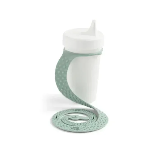Booginhead - Copo Sippigrip de silicone e porta-brinquedos - Green Sage