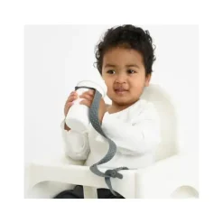 Booginhead - Copo Sippigrip de silicone e porta-brinquedos - Cinza carvão
