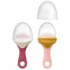 Boon - Alimentador de bebê de silicone PULP - pacote com 2, rosa e malva