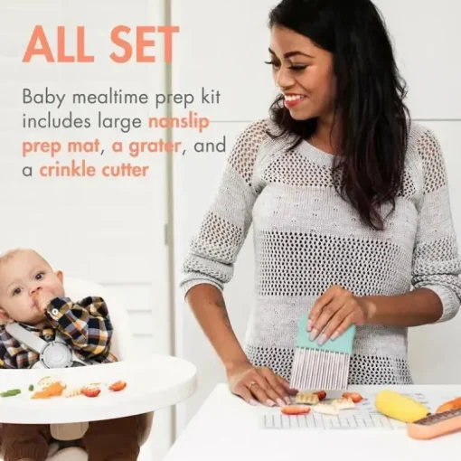 Boon - Conjunto de cortador de sólidos para comida de bebê Divvy™ para preparação de alimentos
