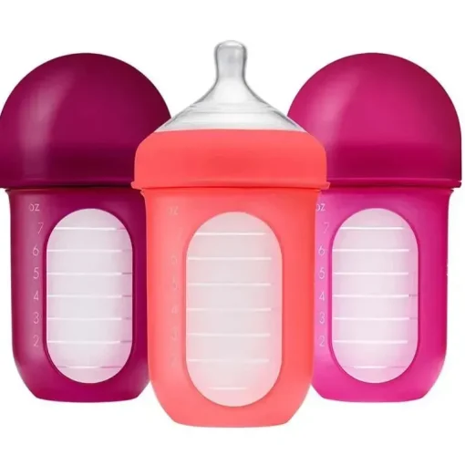 Boon - Garrafa Nursh 8Oz 3Pk, Rosa Multi