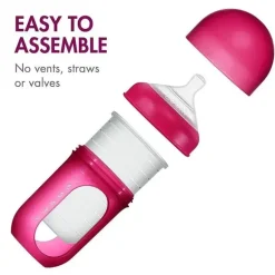 Boon - Garrafa Nursh 8Oz 3Pk, Rosa Multi