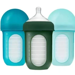 Boon - Nursh 8 Oz Garrafa 3Pk, Azul Multi Estágio 2