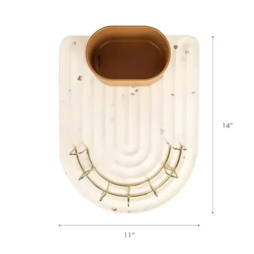 Boon - Rack de secagem de mamadeiras de silicone ARC, Boho Beige