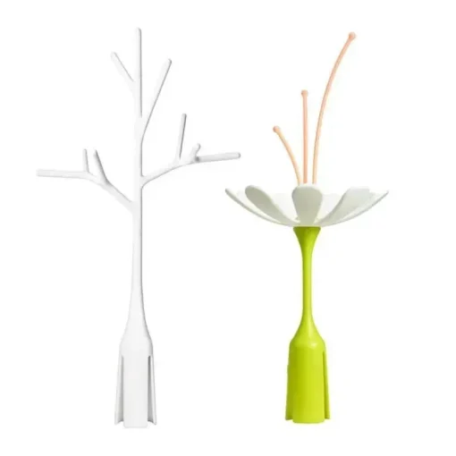Boon - STEM &amp; TWIG Rack de secagem de mamadeira Rack de secagem Pacote de acessórios de flores - 2 peças