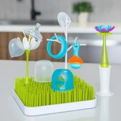 Boon - STEM &amp; TWIG Rack de secagem de mamadeira Rack de secagem Pacote de acessórios de flores - 2 peças