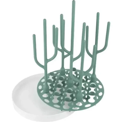 Boon - Suporte para secar mamadeiras Desert, verde