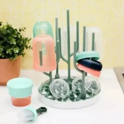 Boon - Suporte para secar mamadeiras Desert, verde