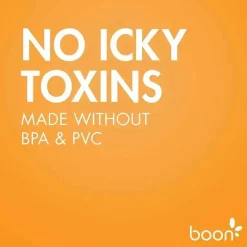 Boon NURSH 3-Pacote de Mamilos de Fluxo Lento de Pescoço Padrão, Transparentes