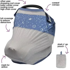 Boppy - 4 e mais capa multiuso, céu estrelado azul