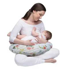 Boppy - Almofada com capa original, Posey azul e rosa