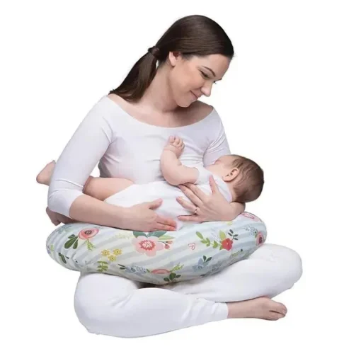 Boppy - Almofada com capa original, Posey azul e rosa