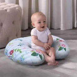 Boppy - Almofada com capa original, Posey azul e rosa