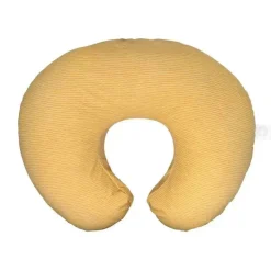 Boppy - Almofada de amamentação com capa removível, lavável à máquina, estriada ocre
