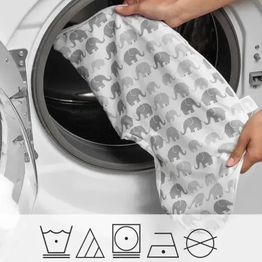 Boppy - Almofada de amamentação capa de elefante cinza de secagem rápida