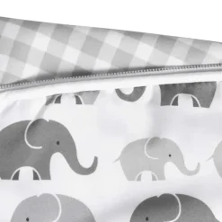 Boppy - Almofada de amamentação capa de elefante cinza de secagem rápida