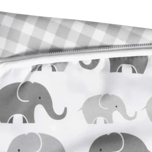 Boppy - Almofada de amamentação capa de elefante cinza de secagem rápida