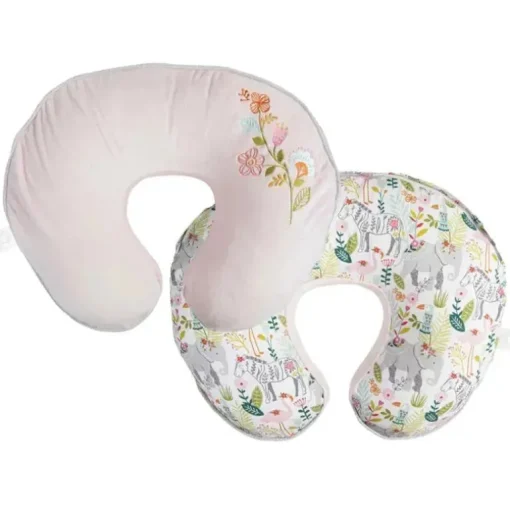 Boppy - Almofada de Enfermagem Suporte Luxe, Pink Sweet Safari