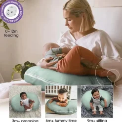 Boppy - Almofada de Enfermagem Suporte Original Orgânico, Pinho Macio
